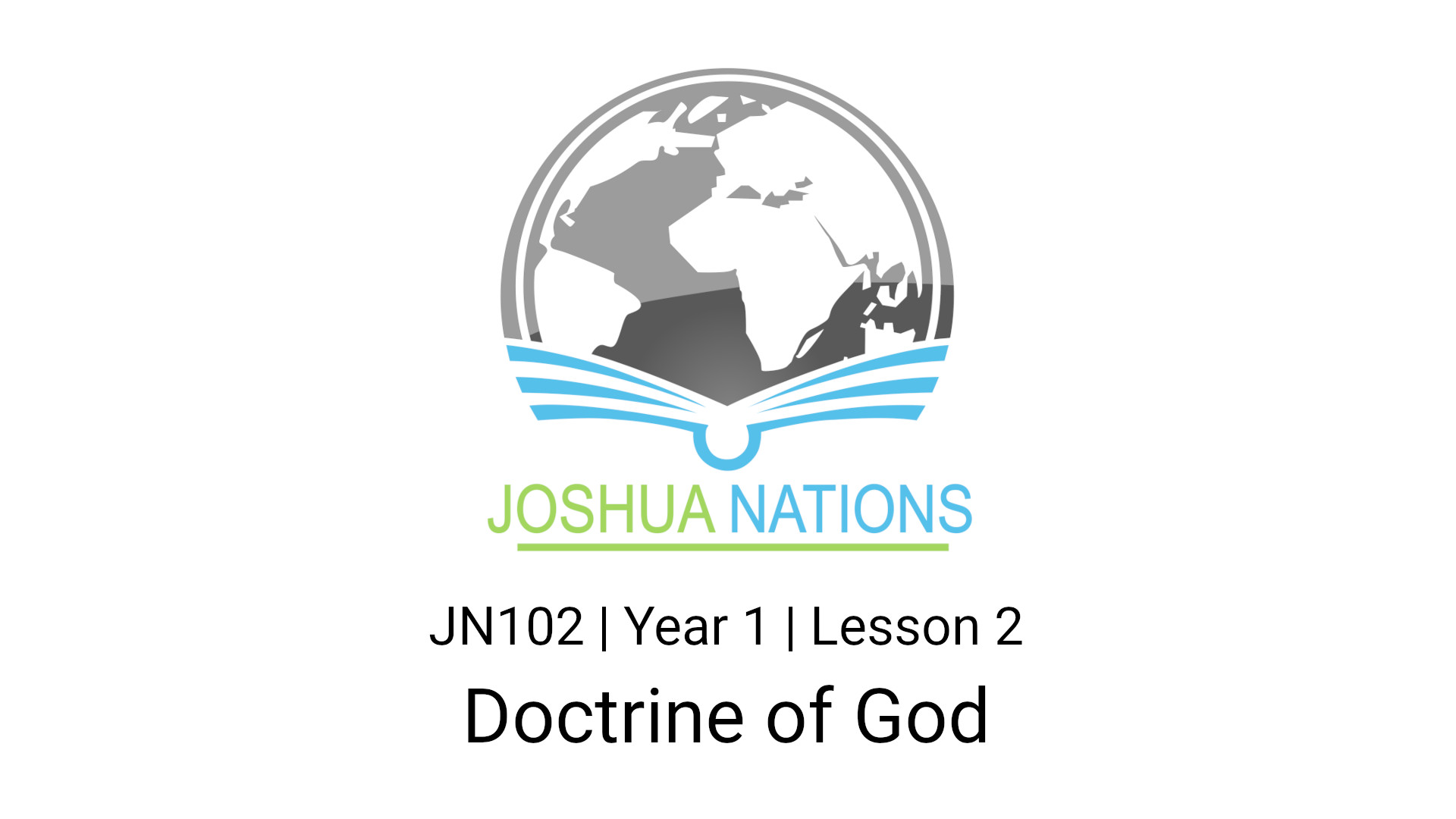 JN102 Doctrine of God White